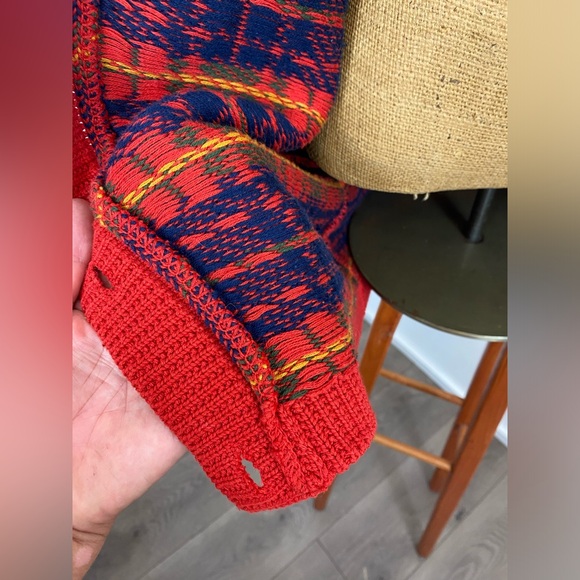 Vintage Women’s Liz Sport M Classic Plaid Long Sweater Vest Button Front 90’ - Picture 8 of 16